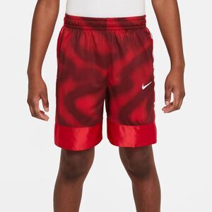 Nike Boys' Dri-FIT Elite 23 All Over Print Shorts Red‎ Waves Size Large NWT